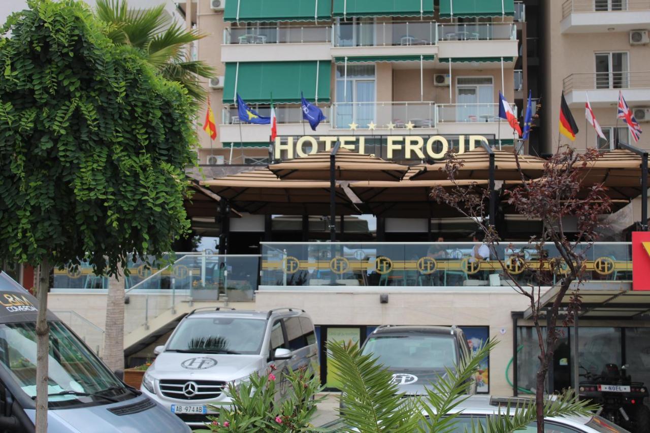 Hotel Frojd - Beach Front Resort Shëngjin Eksteriør billede